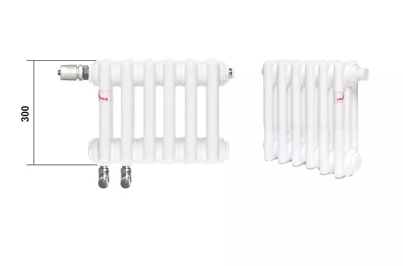 Фото радиатора 3030 с нижней подводкой