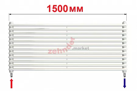 Радиатор Zehnder Charleston Turned T2150/12 N3580 RAL 9016