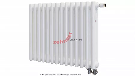 Радиатор Zehnder Charleston Completto 3050/14 V001 1/2 RAL 9016 нижнее подключение (с кронштейнами CVD1+BH)