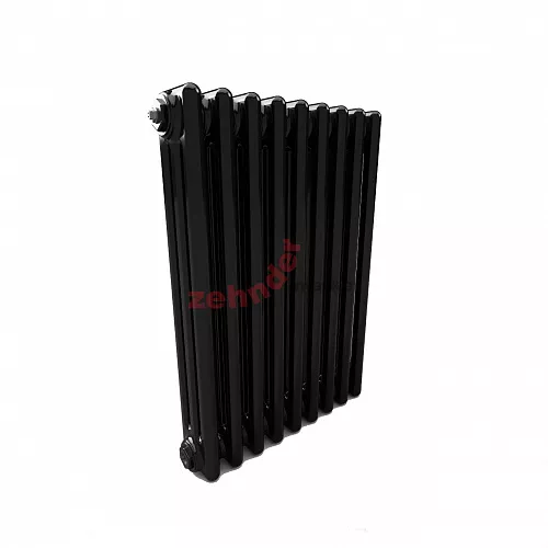 Радиатор Zehnder Charleston 3057/14 1270 3/4 RAL 9217 matt Чёрный боковое подключение