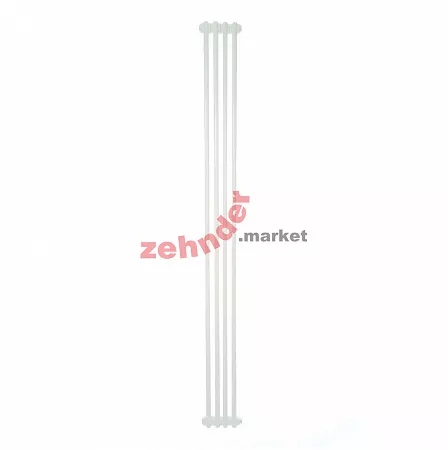 Вертикальный радиатор Zehnder Charleston 2200/04 1270 1/2 RAL 9016 боковое подключение (с кронштейнами CVD1+BH)