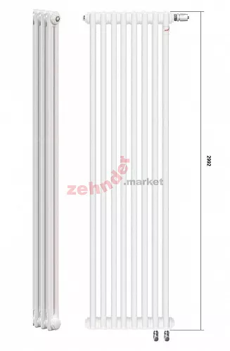 Радиатор Zehnder Charleston Completto CH 2300/07 V001 ½  RAL 9016