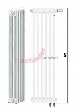 Радиатор Zehnder Charleston Completto CH 4300/07 V001 ½ RAL 9016