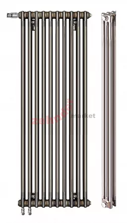 Вертикальный радиатор Zehnder Charleston Completto 3180/10 V001 1/2 Technoline 0325 TL нижнее подключение