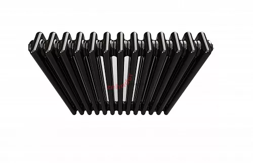 Радиатор Zehnder Charleston 3057/14 1270 3/4 RAL 9217 matt Чёрный боковое подключение