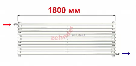 Радиатор Zehnder Charleston Turned T2180/10 N1680 RAL 9016
