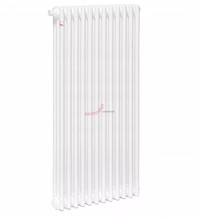 Вертикальный радиатор Zehnder Charleston Completto 3180/12 V001 1/2 RAL 9016 нижнее подключение