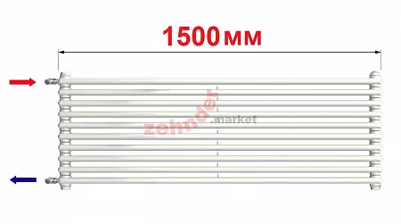 Радиатор Zehnder Charleston Turned T3150/10 N1280 RAL 9016