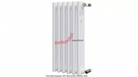 Радиатор Zehnder Charleston CH 3050/06 1270 1/2 RAL 9016 боковое подключение (с кронштейнами CVD1+BH)