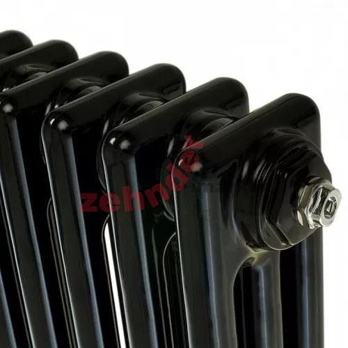 Радиатор Zehnder Charleston 3057/14 1270 3/4 RAL 9217 matt Чёрный боковое подключение