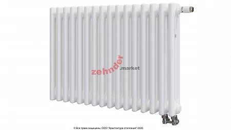 Радиатор Zehnder Charleston Completto 3050/16 V001 1/2 RAL 9016 нижнее подключение (с кронштейнами CVD1+BH)