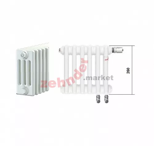 Радиатор Zehnder Charleston Completto CH 4026/03 V001 ½ RAL 9016