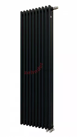 Вертикальный радиатор Zehnder Charleston Completto 3180/10 V001 1/2 RAL 9217 matt Чёрный нижнее подключение