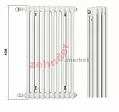 Радиатор Zehnder Charleston CH 3150/24 1270 ¾ RAL 9016