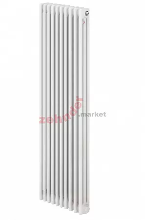 Вертикальный радиатор Zehnder Charleston 3180/10 1270 3/4 RAL 9016 боковое подключение