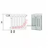 Радиатор Zehnder Charleston Completto CH 6019/03 V001 ½ RAL 9016