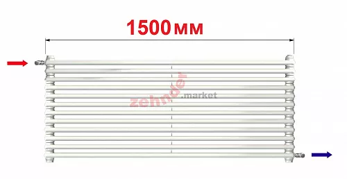 Радиатор Zehnder Charleston Turned T2150/12 N1680 RAL 9016