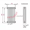 Радиатор Zehnder Charleston 3057/06 1270 3/4 RAL 9016 боковое подключение