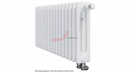 Радиатор Zehnder Charleston Completto 3037/16 V001 1/2 RAL 9016 нижнее подключение