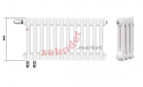 Радиатор Zehnder Charleston Completto CH 2055/03 V001 ½  RAL 9016