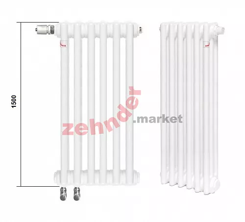 Радиатор Zehnder Charleston Completto 3150/04 V001 1/2 RAL 9016 нижнее подключение