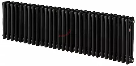 Радиатор Zehnder Charleston 3057/30 1270 3/4 RAL 9217 matt Чёрный боковое подключение