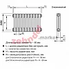 Радиатор Zehnder Charleston CH 2250/04 1270 ¾ RAL 9016