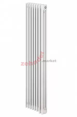 Вертикальный радиатор Zehnder Charleston 3180/08 1270 3/4 RAL 9016 боковое подключение