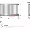 Радиатор Zehnder Charleston Completto 3050/20 V001 1/2 RAL 9016 нижнее подключение