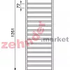 Полотенцесушитель Zehnder SUBI-130-060 Inox