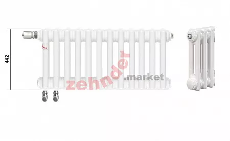 Радиатор Zehnder Charleston Completto CH 2045/64 V001 ½ RAL 9016