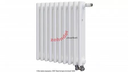 Радиатор Zehnder Charleston Completto 3050/10 V001 1/2 RAL 9016 нижнее подключение (с кронштейнами CVD1+BH)