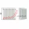 Радиатор Zehnder Charleston CH 2035/08 1270 ¾ RAL 9016