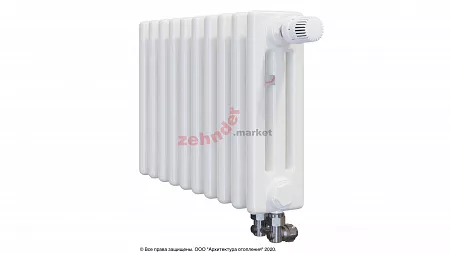 Радиатор Zehnder Charleston Completto 3030/10 V001 1/2 RAL 9016 нижнее подключение