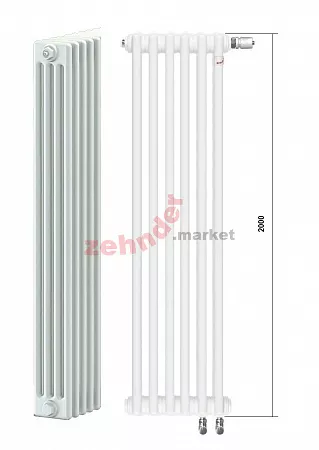 Радиатор Zehnder Charleston Completto CH 4200/08 V001 ½ RAL 9016