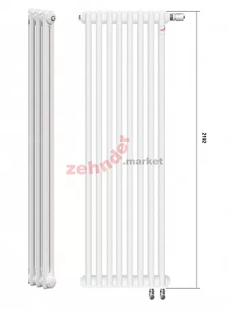 Радиатор Zehnder Charleston Completto CH 2220/07 V001 ½  RAL 9016