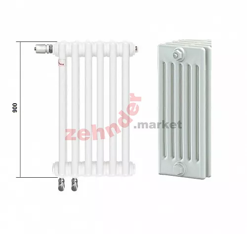 Радиатор Zehnder Charleston Completto CH 6090/07 V001 ½ RAL 9016