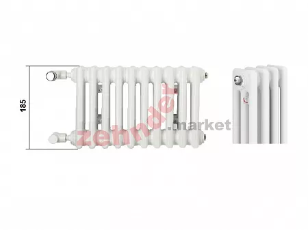 Радиатор Zehnder Charleston CH 3019/07 1270 ¾ RAL 9016