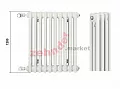 Радиатор Zehnder Charleston CH 3120/10 1270 ¾ RAL 9016