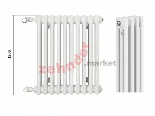 Радиатор Zehnder Charleston CH 3120/10 1270 ¾ RAL 9016
