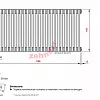 Радиатор Zehnder Charleston Completto 2050/26 V001 1/2 RAL 9016 нижнее подключение (с кронштейнами CVD1+BH)