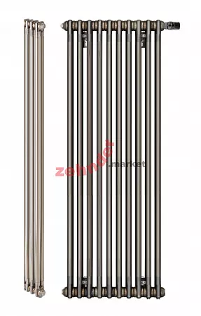 Вертикальный радиатор Zehnder Charleston 2180/10 V001 1/2 Technoline 0325 TL нижнее подключение