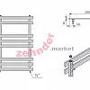 Полотенцесушитель Zehnder Truva TRV-075-050