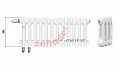 Радиатор Zehnder Charleston Completto CH 2040/03 V001 ½  RAL 9016
