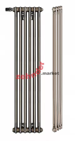 Вертикальный радиатор Zehnder Charleston 2180/06 V001 1/2 Technoline 0325 TL нижнее подключение (с кронштейнами CVD1+BH)