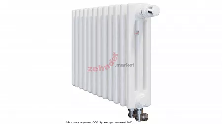 Радиатор Zehnder Charleston Completto 3037/12 V001 1/2 RAL 9016 нижнее подключение