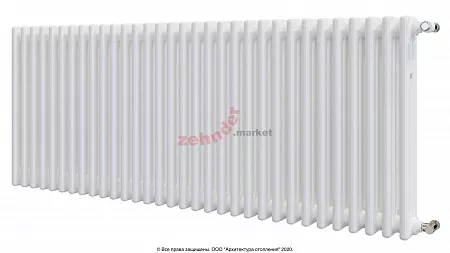 Радиатор Zehnder Charleston 3057/32 1270 3/4 RAL 9016 боковое подключение