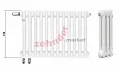 Радиатор Zehnder Charleston Completto CH 2075/23 V001 ½  RAL 9016