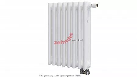 Радиатор Zehnder Charleston Completto 3050/08 V001 1/2 RAL 9016 нижнее подключение (с кронштейнами CVD1+BH)