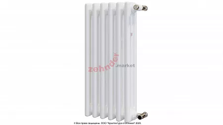 Радиатор Zehnder Charleston 3057/06 1270 3/4 RAL 9016 боковое подключение